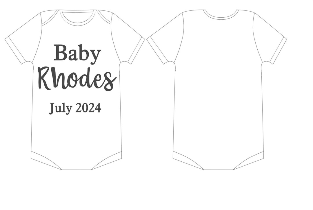 Custom Baby Onesies, Pregnancy Announcement Onesies Etsy Canada