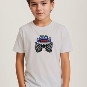Kids Monster Truck T-shirt, 100% Cotton, 5 Colors