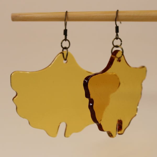 Feuille de ginko en verre