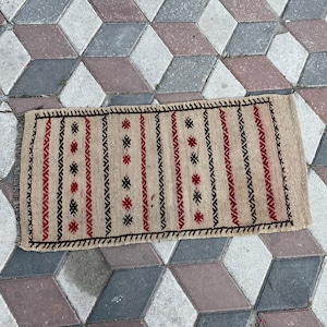 Pastel Kilim Carpet, 1.8 x 3.6 ft Carpet, Wool Carpet, Handmade Carpet, Area Rug, Vintage Carpet, Turkey Carpet, Southwest Carpet Home Decor