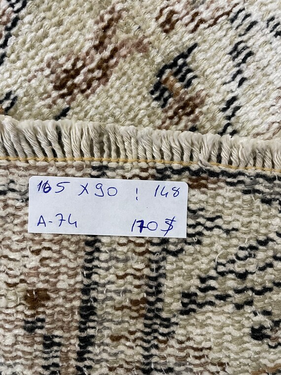 148×96 ヴィンテージラグ　手織ラグ 148×96 ヴィンテージラグ 手織ラグ