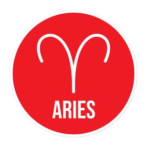 Naklejka bez pęcherzyków powietrza znak zodiaku Baran