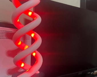 Lâmpada T-Virus: Decoração de Halloween impressa em 3D com LED RGB