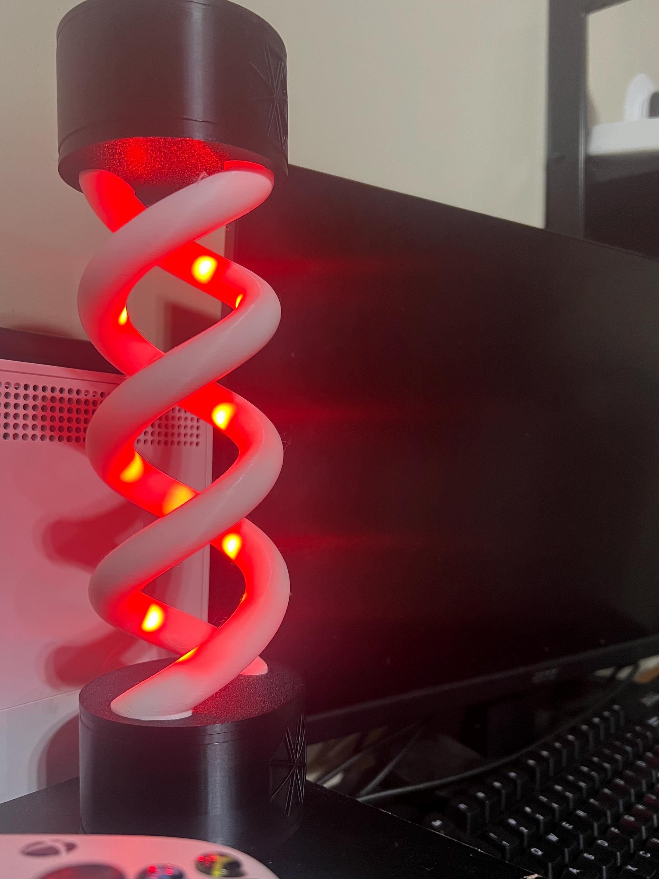 Présentoir pour 3 fioles avec rétro éclairage LED du Logo