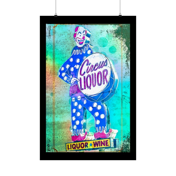 Circus Liquor - North Hollywood, CA Icon - Aged Posted