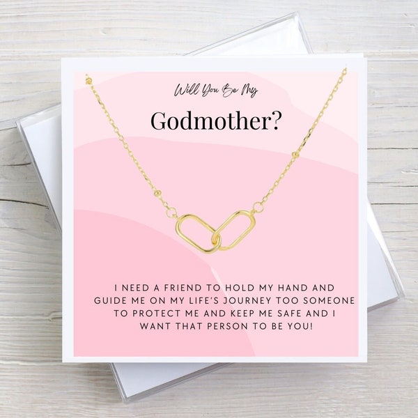 Godmother proposal gift, Will you be my Godmother, Godmother Necklace, Godmother Gift
