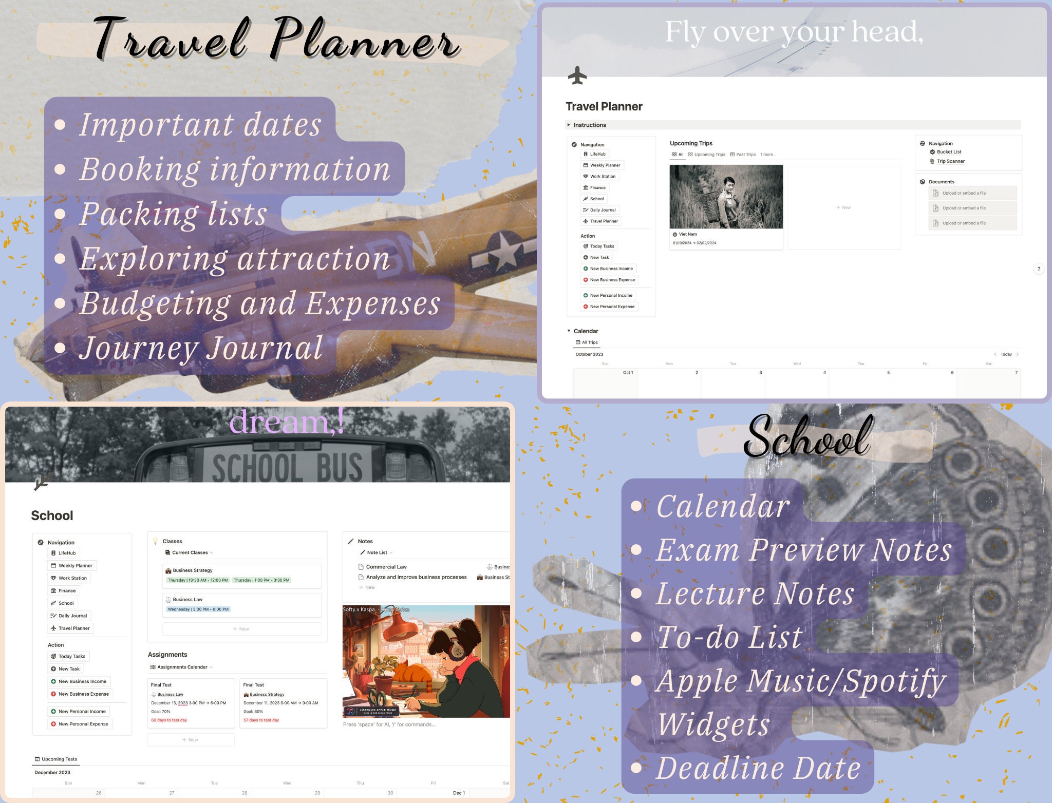 Optimum Notion Lifehub, Notion Dashboard, Notion All in One Template ...