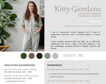 Interieurontwerp Portfolio Sjabloon / Tijdschrift / Brochure / eBook / Presentatie / Moodboard / Sjabloon / Canva / Ontwerpcatalogus /