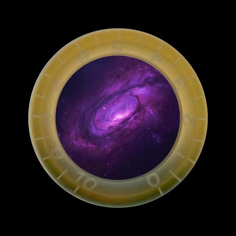 Custom Strums® Purple Galaxy Bell-style Guitar Knob Metric (single ...