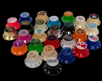 Perilla de guitarra personalizada estilo Strat Custom Strums™ (individual)