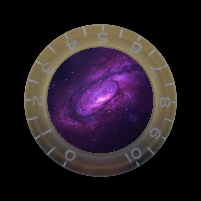 Custom Strums® Purple Galaxy Bell-style Guitar Knob Metric (single ...
