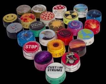 Perilla de guitarra personalizada de estilo rápido Custom Strums™ (individual)