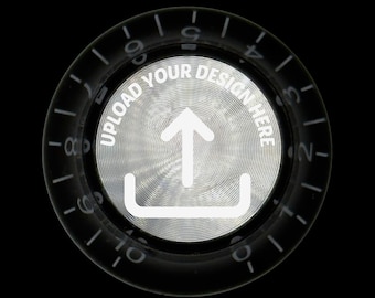 Custom Strums ™ Personalisierter Gitarrenknopf im Top-Hat-Stil (einzeln)