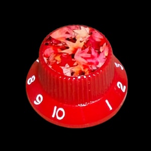 Custom Strums® Autumn Leaves Strat-Style Guitar Knob (Single)