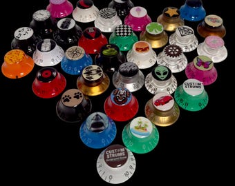 Custom Strums™ Personalized Bell-Style Guitar Knob (Single)