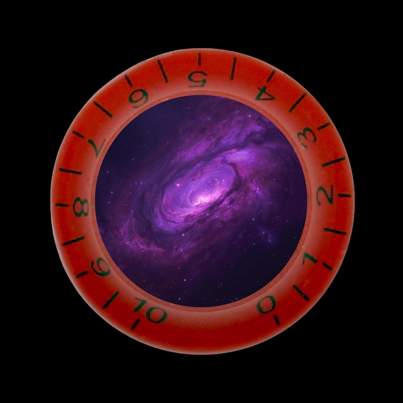 Custom Strums® Purple Galaxy Bell-style Guitar Knob Metric (single ...