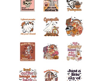 Retro Halloween SVG bundel, Halloween clipart, Ghost Svg, Halloween shirt Svg, hippie Svg, retro Svg, Svg bundel, sublimatie ontwerpen