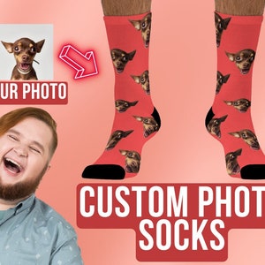Custom Photo Gift Custom Socks Socks with Pet Lovers Gift