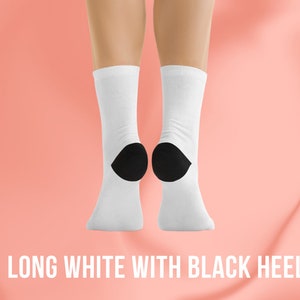 Benutzerdefinierte Gesichtssocken Benutzerdefinierte Socken für Männer Benutzerdefinierte Haustier-Socken Lustige Socken Unkrautsocken Personalisierbare Socken Ostergeschenke Haustier-Liebhaber Geschenk für Mutter long white&black