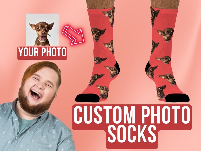 Custom Photo Gift Custom Socks Socks with Pet Lovers Gift