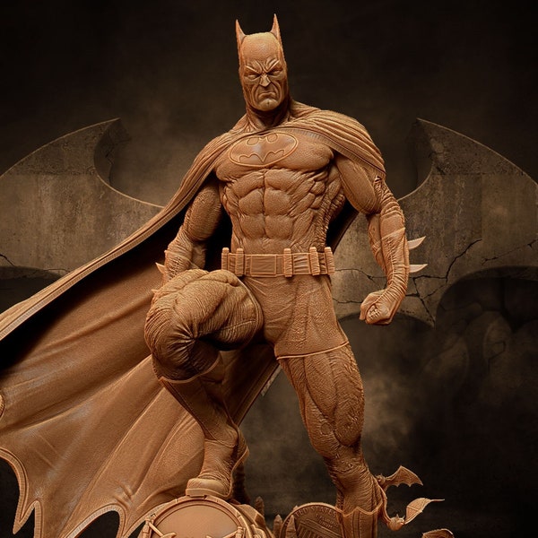 Batman 3D STL File- Batman3DPrint, CustomFigurine, UniqueDesign, 3DPrinting, GeekDecor, DIYBatman, Collectibles, FanArt, GiftIdeas