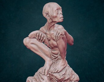 Gollum Themed 3D Print File - Custom Design!-3DPrintSTL, GollumSTL, CustomDesign, LOTRFan, HomeDecor, Collectibles, DigitalSTL, DIYArt