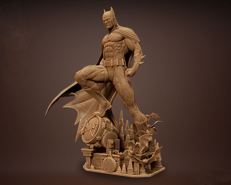 Batman 3D STL File Batman3DPrint, CustomFigurine, UniqueDesign, 3DPrinting, GeekDecor, DIYBatman, Collectibles, FanArt, GiftIdeas image 2