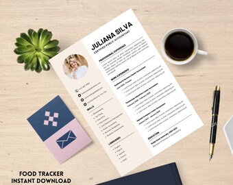 Editable Professional CV Template, Resume Template, Minimalist, and Clean Resume Design for Professionals, Modern Resume Template