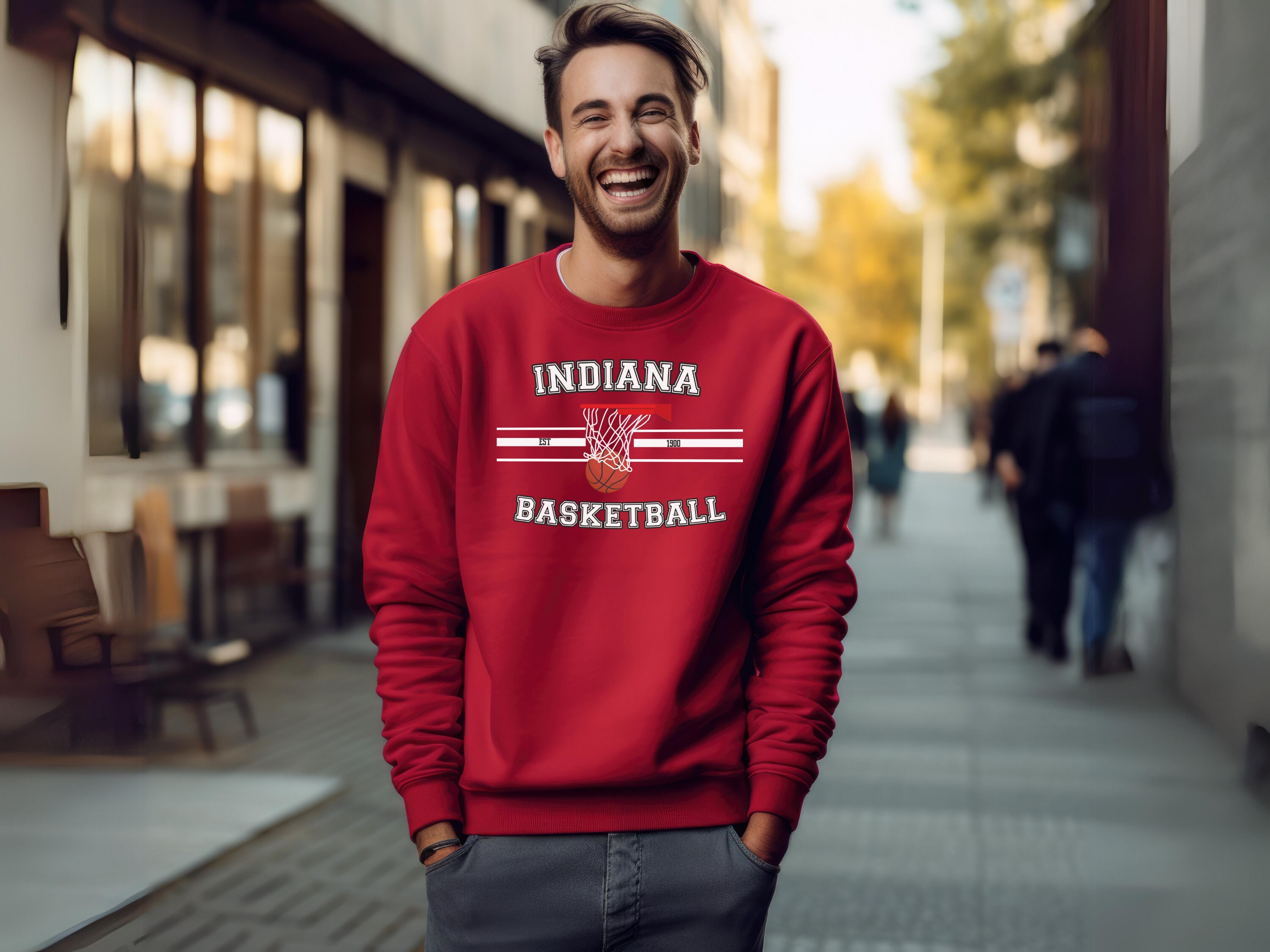 Iu sweatshirt mens hotsell