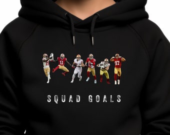 Kids Niners Hoodie | Youth T-shirt | 49ers Sweatshirt | San Fransisco Friends Gear | Purdy | McCaffrey | Deebo | Bosa | Kittle | Aiyuk |