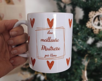 MUG personnalisé, tasse personnalisée, tasse maitresse, cadeau nounou, cadeau maman