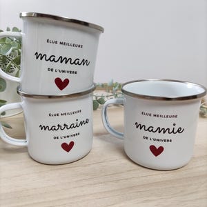 Gepersonaliseerde MOK, gepersonaliseerde beker, hart, MOM cadeau, OMA cadeau, meter