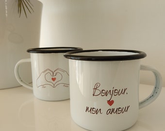 MUG personnalisé, tasse personnalisée, cœur ,saint Valentin, amour