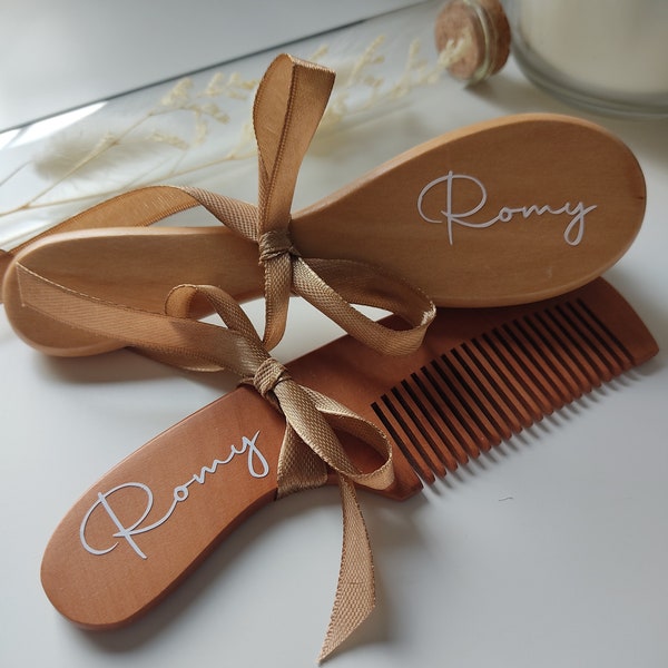 Kit brosse et peigne bébé personnalisé