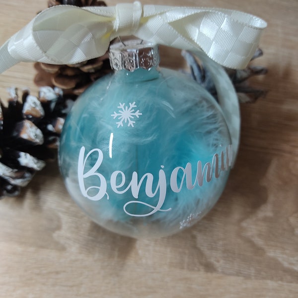 Boule de Noël personnalisée, 1er noël, boule de noël bébé