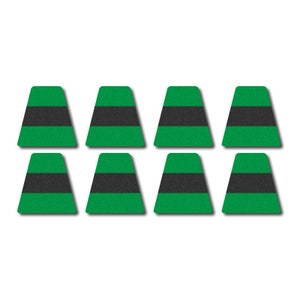 3M Reflective Firefighter Tetrahedron Set - Green w/ Black Stripe