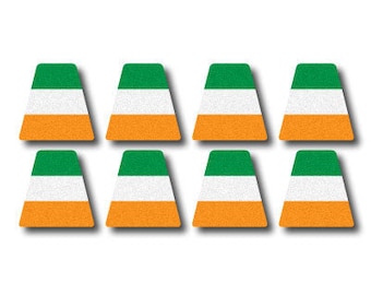 Juego de tetraedro de casco de bombero reflectante 3M - Bandera irlandesa