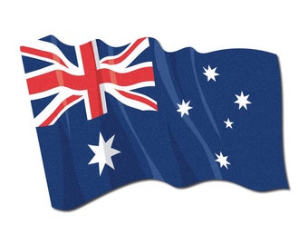 Calcomanía reflectante de bandera australiana ondeante Scotchlite de 3M