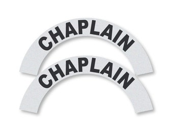 3M Reflective Fire & EMS Helmet Crescent-Rocker - Chaplain