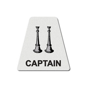 3M Reflective Firefighter White Captain Horns Tetrahedron
