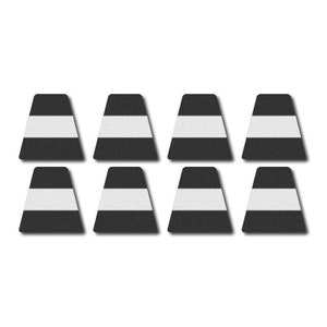 Tetrahedron Set - Black w/ Stripe