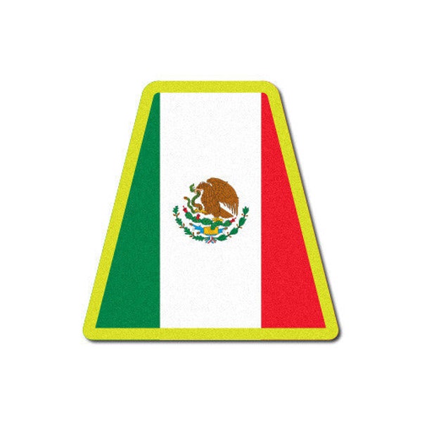 Reflective Mexican Flag Tetrahedron