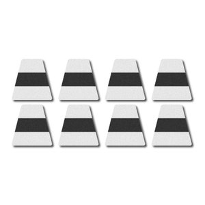 3M Reflective Firefighter Tetrahedron Set - White w/ Black Stripe