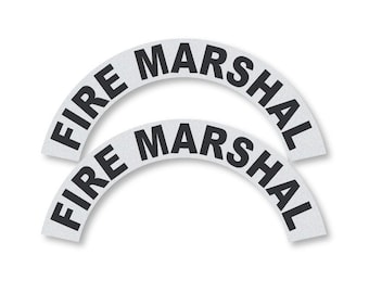 3M Reflective Fire & EMS Helmet Crescent-Rocker - Fire Marshal