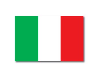 Calcomanía reflectante de bandera italiana Scotchlite de 3M