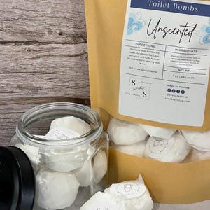 Unscented Toilet Cleaning Bombs: Natural Enzyme Fizzies, Septic Safe