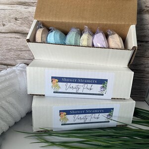 Shower Steamer Variety Pack | 6 Scent Aromatherapy Set | Essential Oil Shower Bombs | Spa Gift Set | Self Care Collection