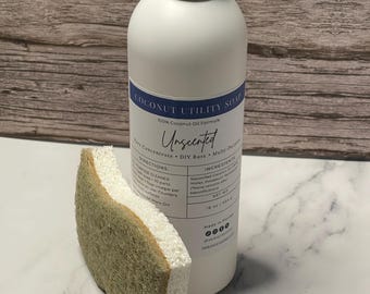 Pure Coconut Oil Liquid Soap Concentrate: DIY Cleaning Base, Eco-Friendly Refill