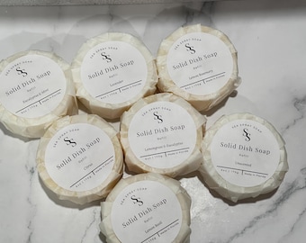 Handmade Solid Dish Soap Refill: Natural Zero Waste Cleaning