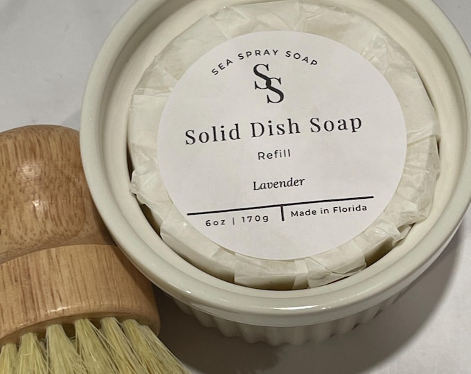 Zero Waste Solid Dishwashing Soap | Starter Kits | Refills & Ceramic Soap Dishes | Handmade | Gifts